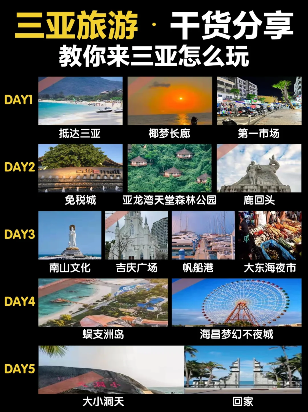 三亚旅游•干货分享教你来三亚怎么玩❓