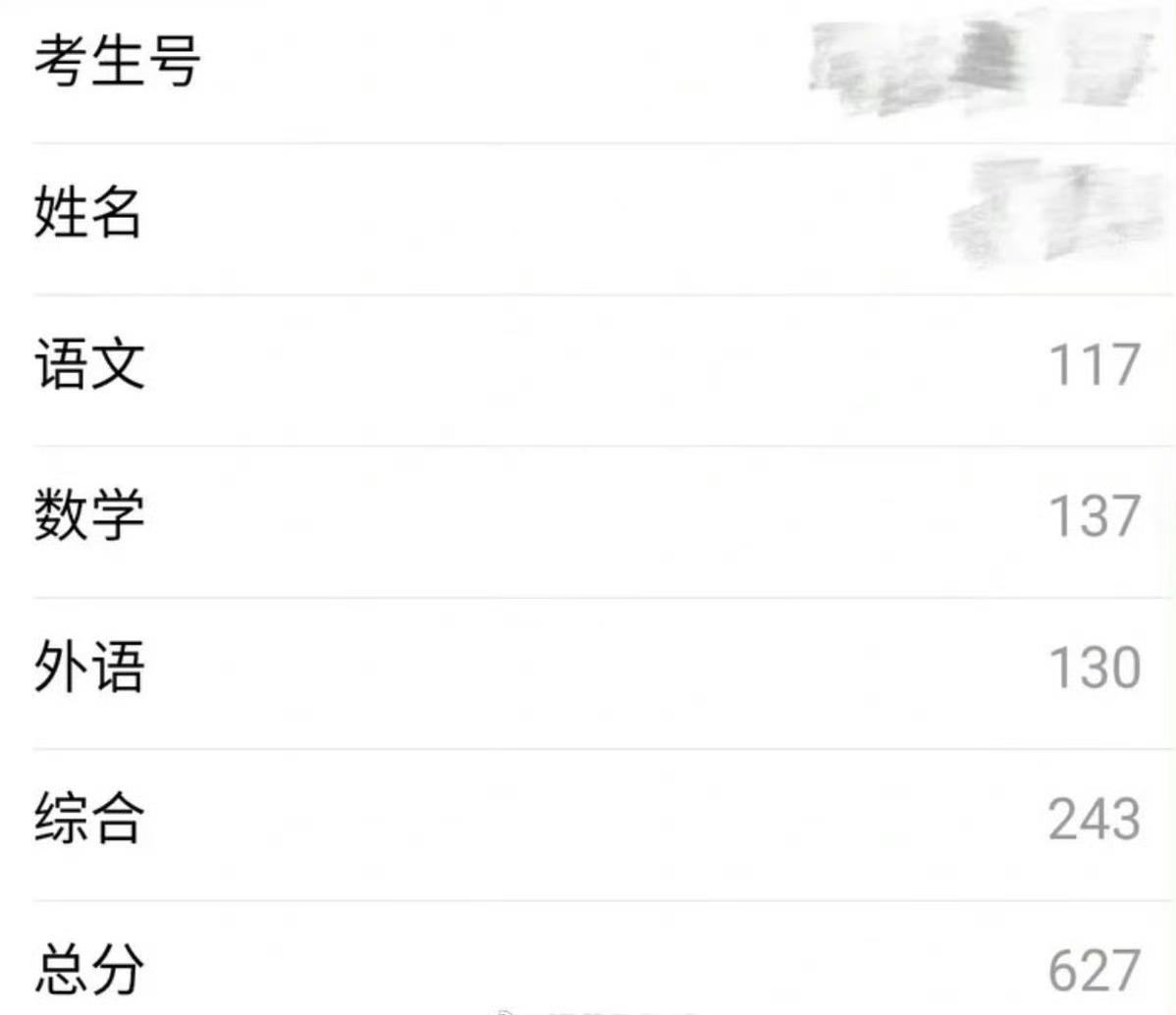 高考成绩比估分高了73分！ 接！！ 