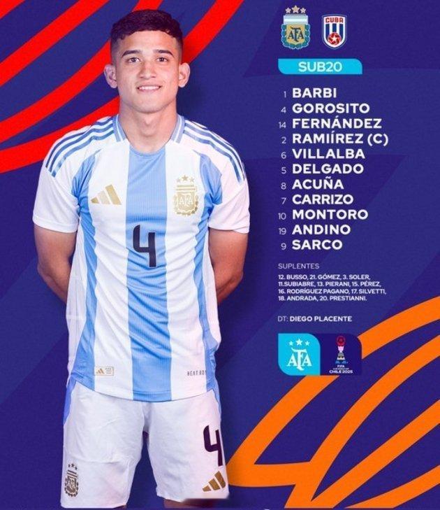 🏆 U20智利🇨🇱世界杯📝 阿根廷U20🇦🇷对阵古巴U20🇨🇺首