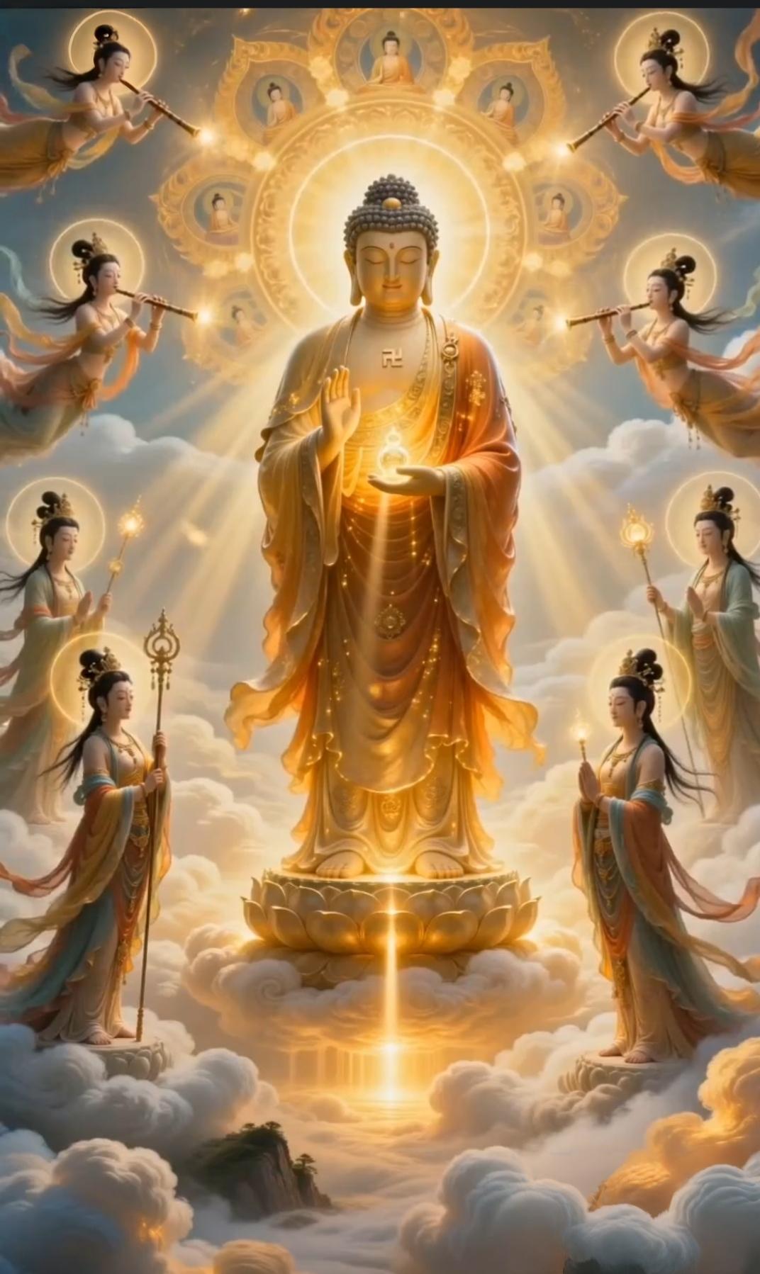 一句佛号，养出最干净的磁场✨
 
磁场干净的人，不用多言，不用张扬，只需心口常持