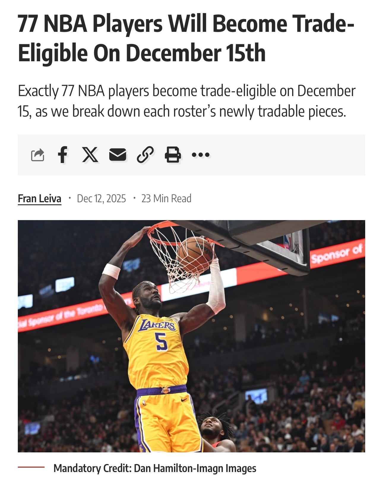 12月15日起具备交易资格的77名球员及本赛季年薪一览📝老鹰：亚历山大·沃克（