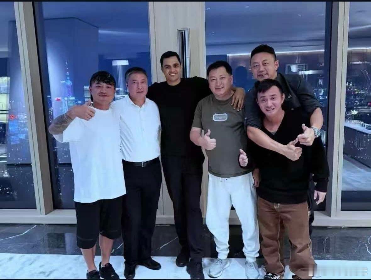 上海申花吴总 朱总 莫雷诺 李帅 曹赟定 柏佳骏 老友相聚上海申花