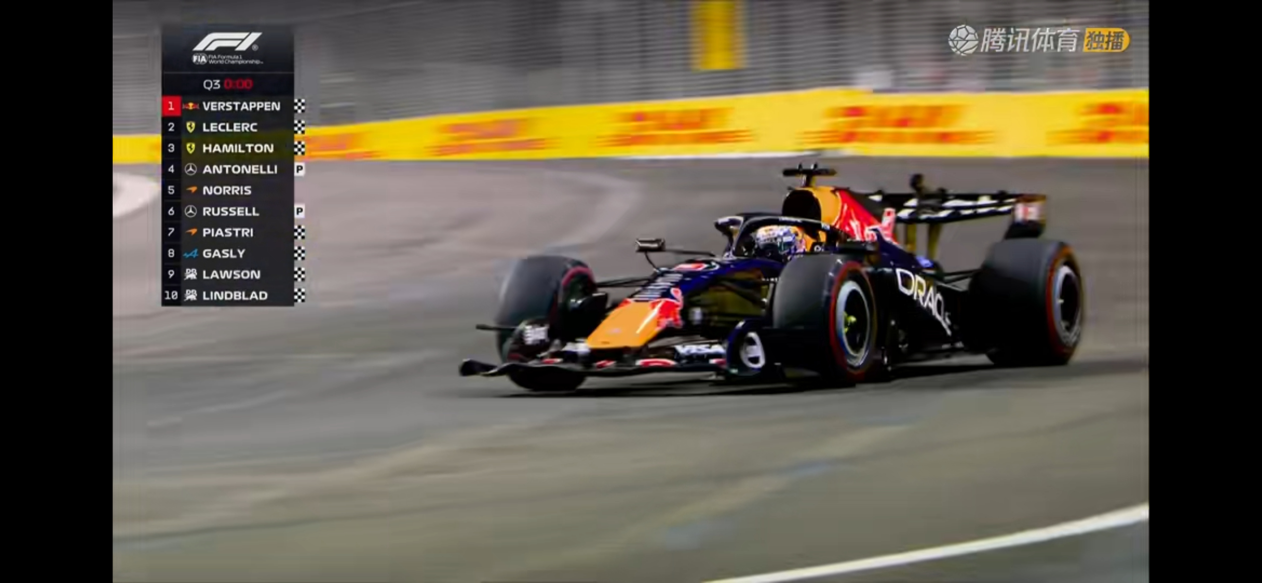 维斯塔潘夺得F1新加坡站杆位！法拉利2-3名！Tifosi满意吗？2026F1新