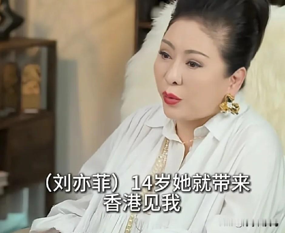 向太：“刘亦菲14岁的时候被她妈妈带来见过我，但我没有签她，因为她浑身名牌，张口