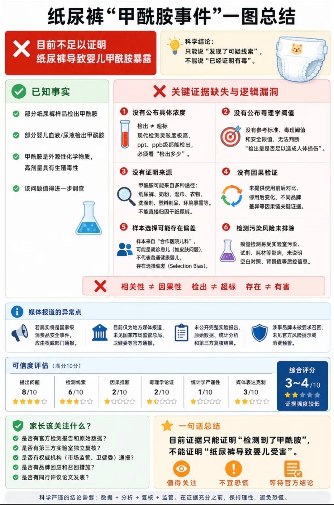 婴儿体内测出甲酰胺内容已搜不到难道说之前正规媒体爆出来的还是假的不成？事情的真相