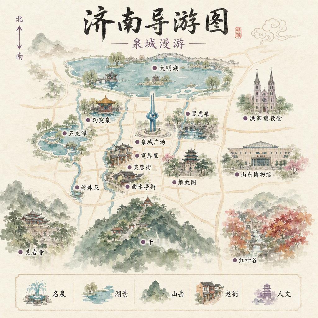 小米mimoVS gpt生成的济南旅游图，这一局小米完胜。

小米的图片，不仅列