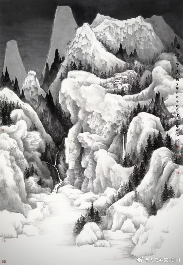名家作品友情代理推荐分享【北海】中国美术家协会会员，文化部中国国际书画艺术研究会