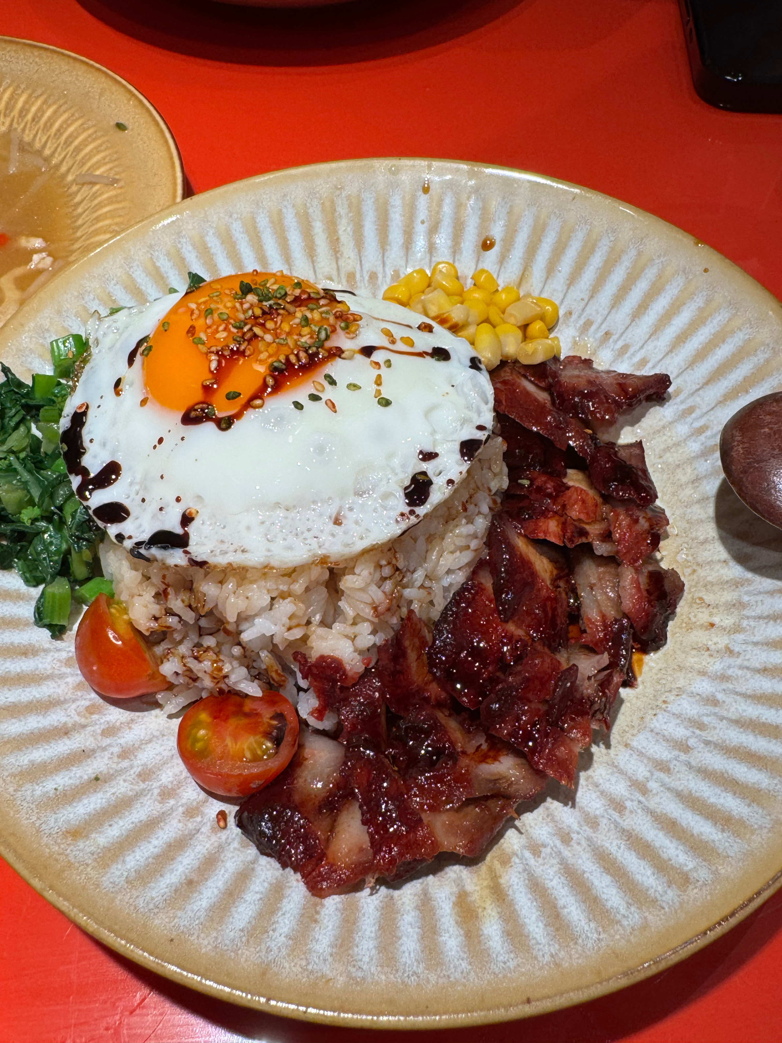 这个叉烧饭真的超级无敌宇宙级别好吃 