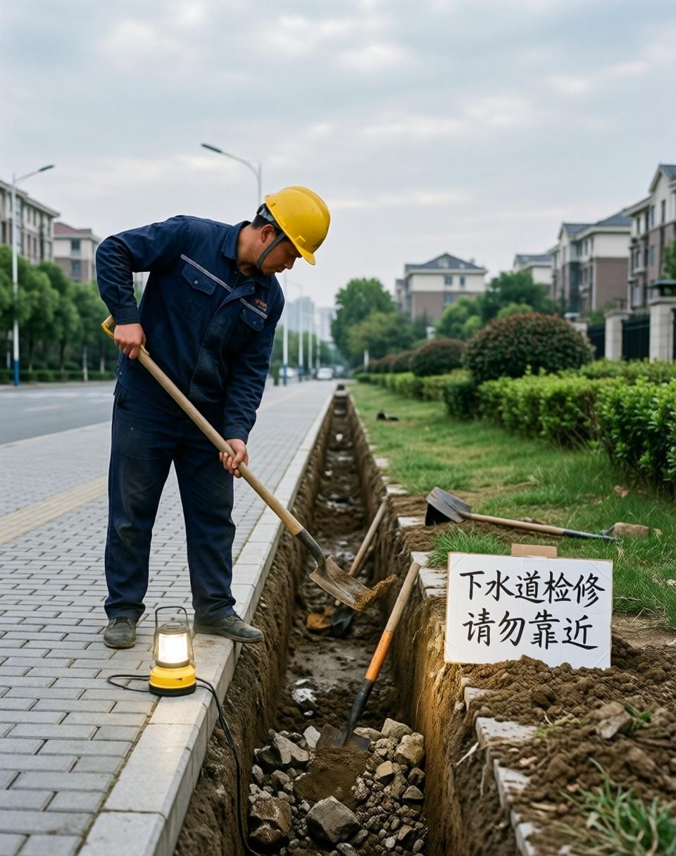 一觉醒来，家门口昨天还好好的路又被挖的千疮百孔，排水正常的下水道又重新开始铺设管