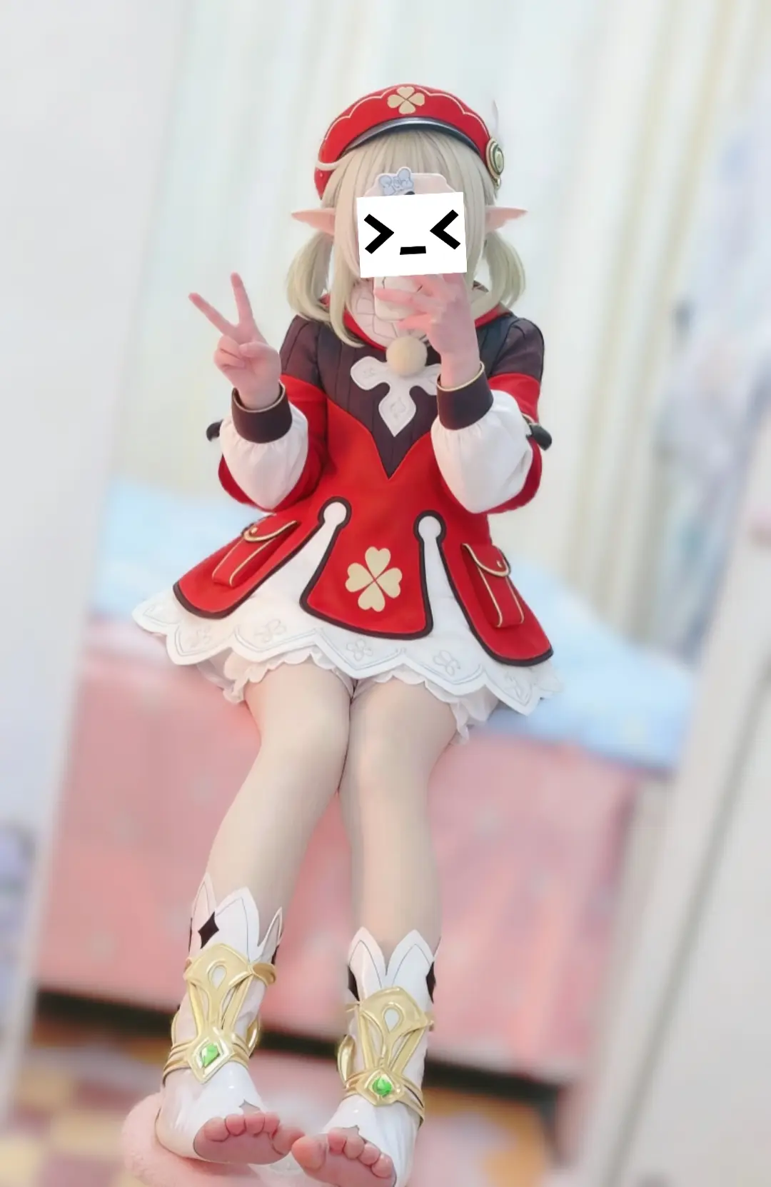 甜妹 cos 可莉 盲盒 可爱