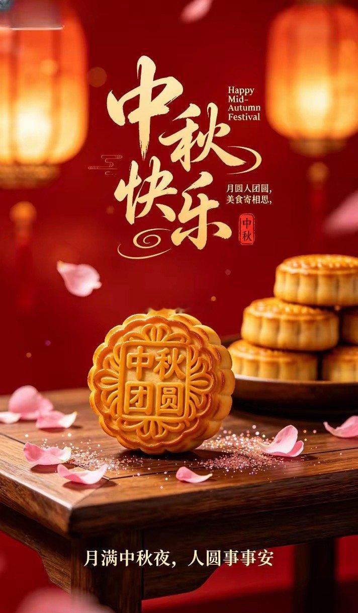 一年一中秋，一家一平安，月圆，人圆，事事圆满。中秋节 ​​​