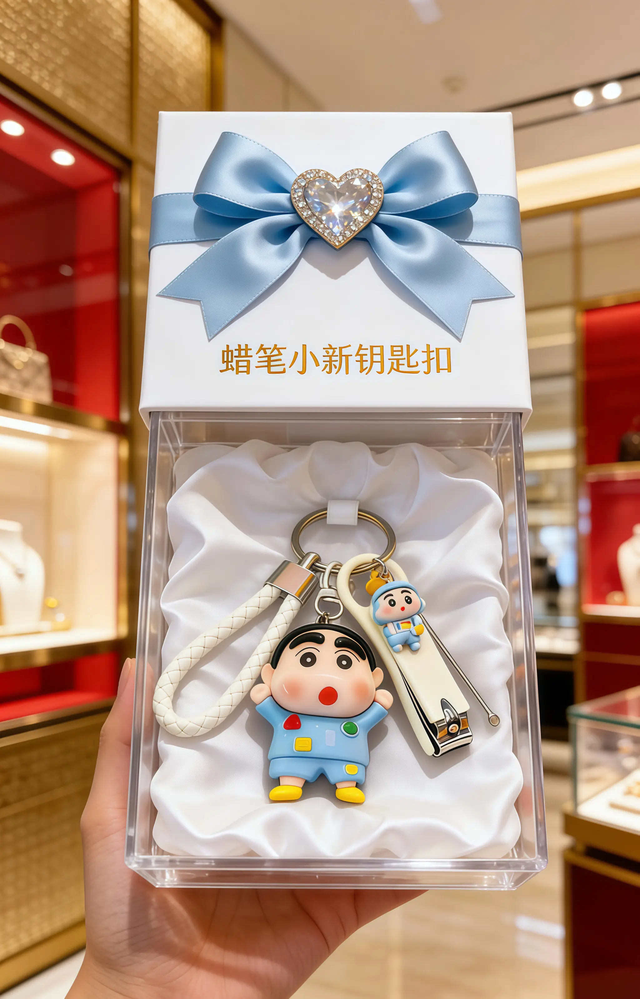 蜡笔小新钥匙扣挂件可爱 指甲刀