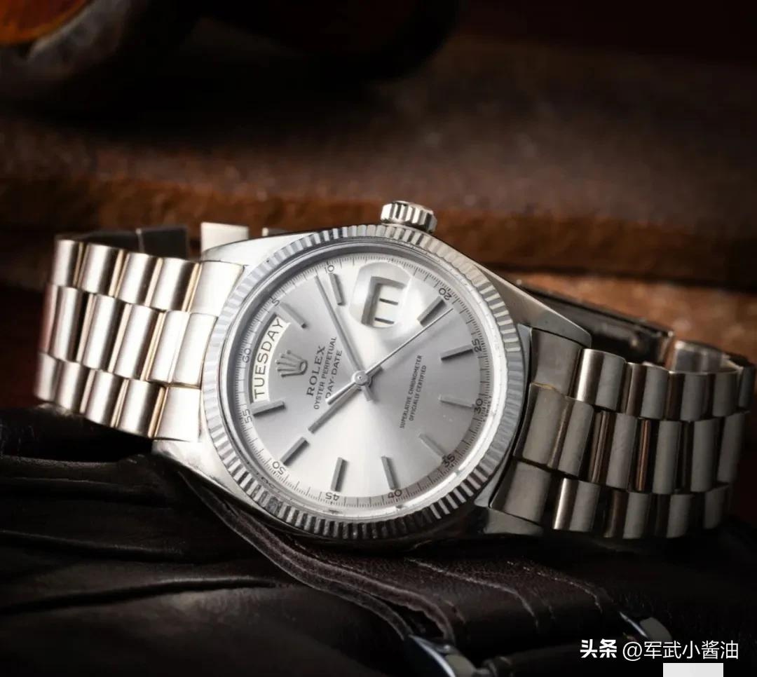 稀有日本制造表链 劳力士白金DD1803
1960年代制造的Rolex Day-