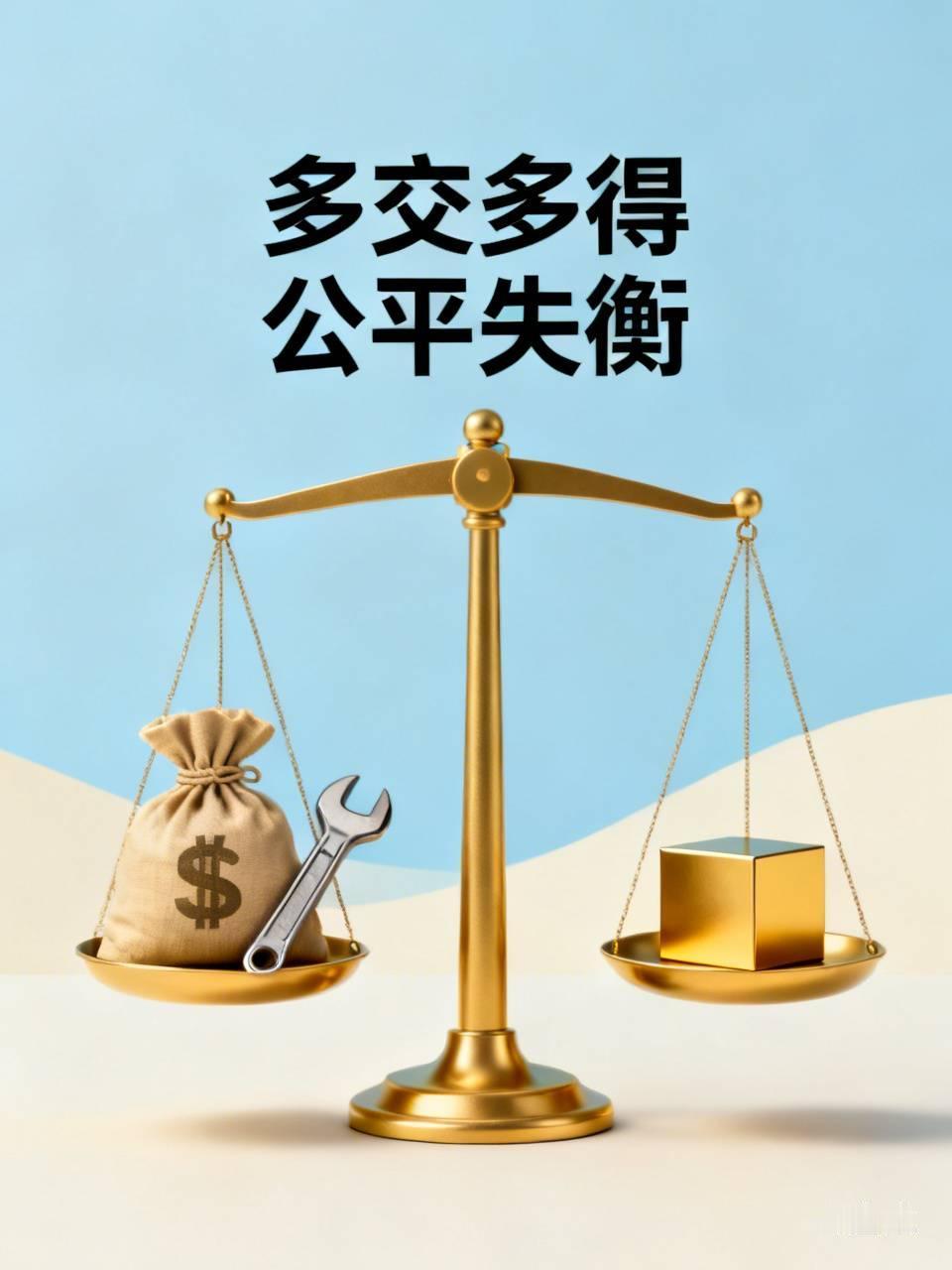 “多交多得”本是激励大家积极付出、合理获取回报的公平机制，可现在却变了味。像一些