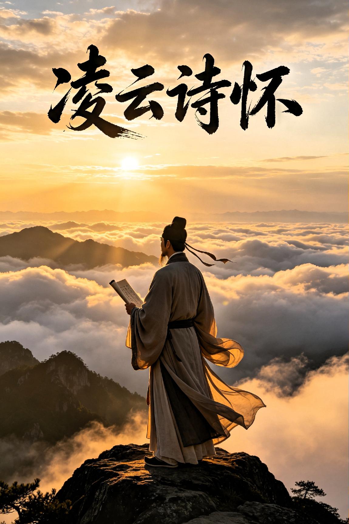 一身凌云气，满腹大江诗！



七言诗.《凌云诗怀》
 
一身自有凌云气，满腹长