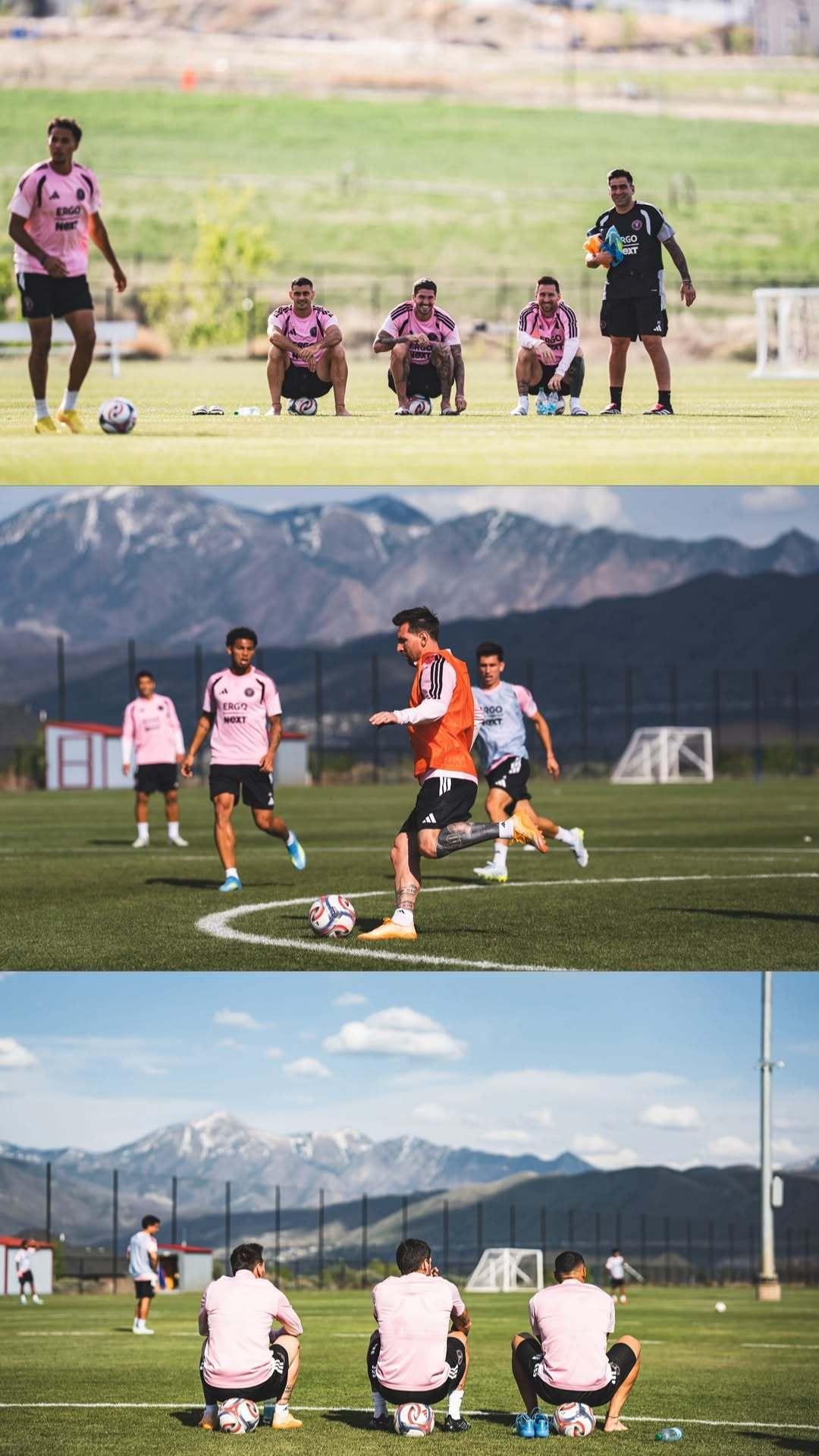 备战皇家盐湖城，梅西ins story晒训练图梅西皇家盐湖城vs迈阿密国际不可复