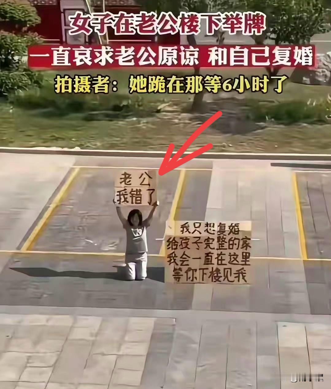 女本自尊 ，为母屈膝！“老公我错了，我只想和你复婚……”

世人皆知“为母则刚”