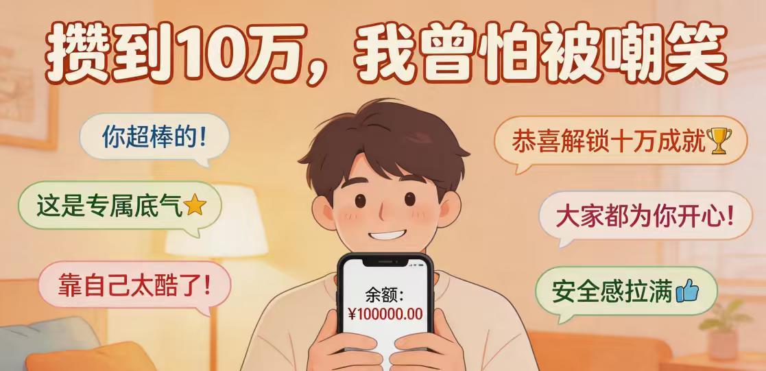 28岁攒到10万，她开心到想哭却怕被嘲笑：没想到评论区全是鼓励！
“我28岁了，