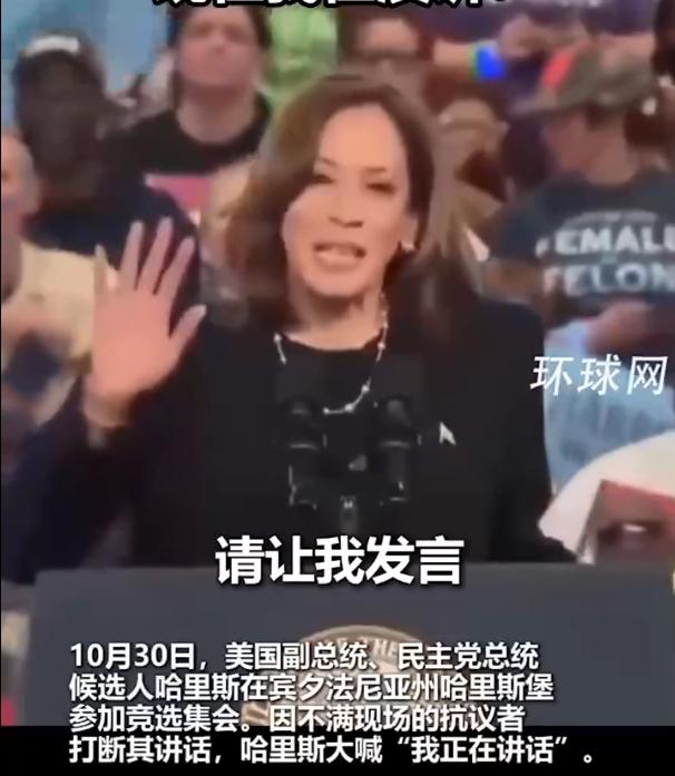 哈里斯连续三天的演讲被抗议。

这几日特朗普和哈里斯为了大选最后的冲刺，也是使尽