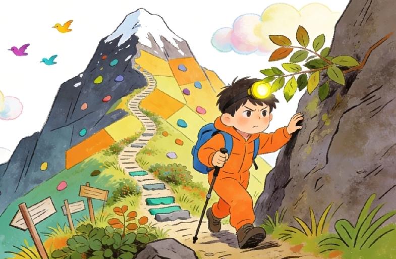 来头条创作其实就是登山的过程，
能登上山顶成网红、
那只是一个先后的次序而已。