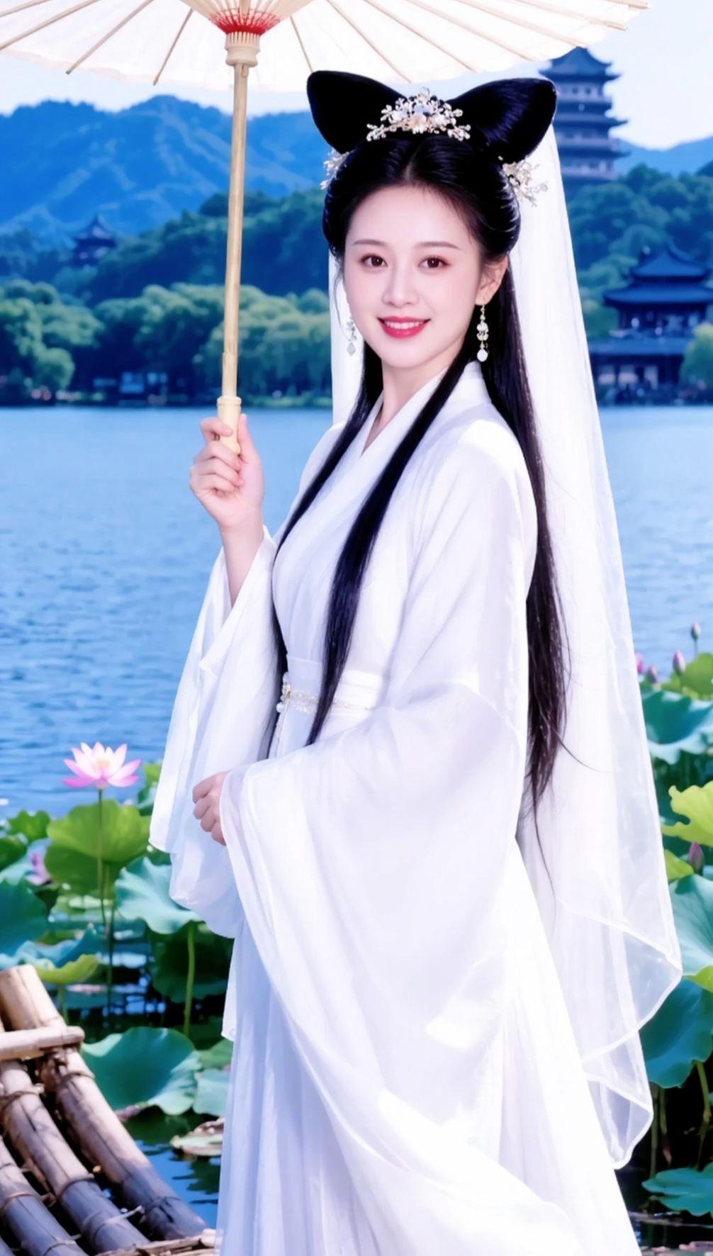 AI白素贞古风写真 抖音ai创作 抖音玩法合伙人计划 情绪音乐玩法新风向 白素贞