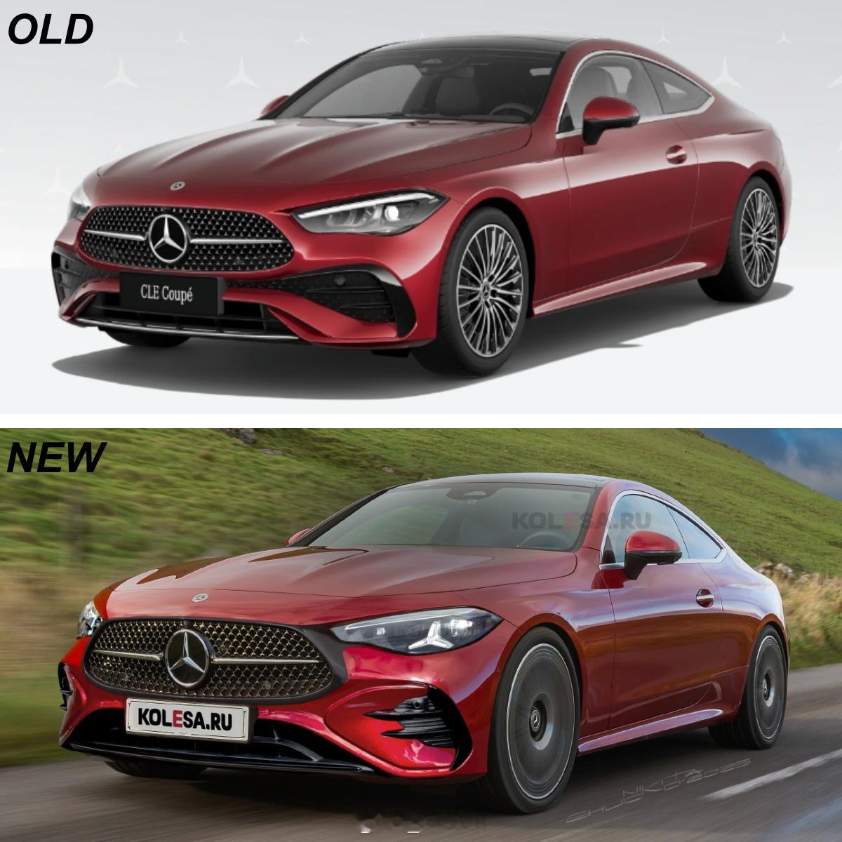 新老款奔驰CLE对比 现款 & 中期改款CLE（渲染图）对比，大家更喜欢新还是老