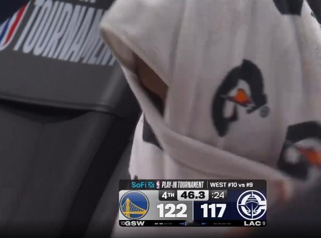 追梦发球抢断 波杰打成2+1 一定要罚球进啊 勇士vs快船nba附加赛