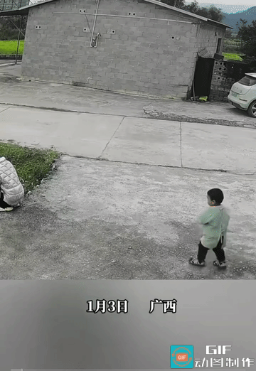 2岁多的侄子，开玩笑不知深浅，把姑姑推了下去。
起初他还迟疑了一下，好似思考后，