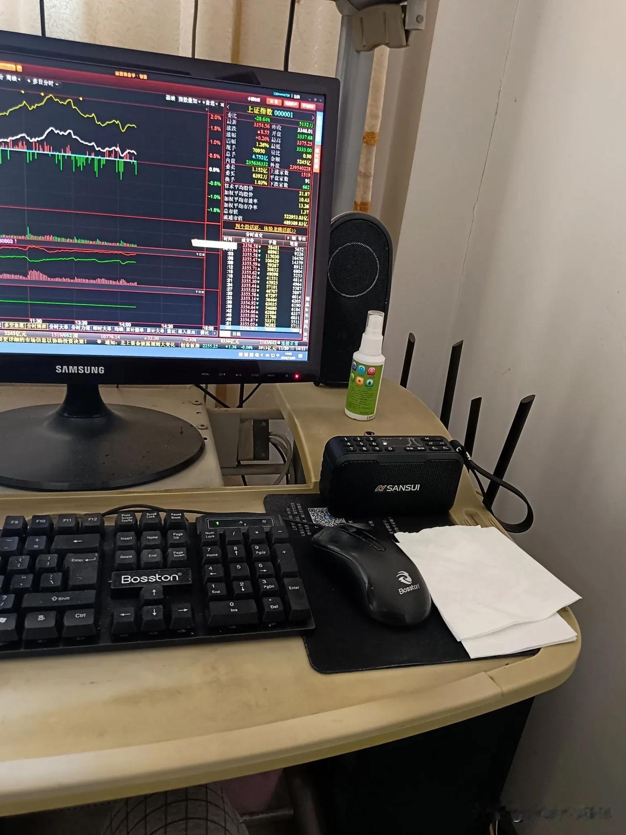 这二天炒股很开心，心里一点不急，看看盘，听听音乐。非常地舒服。维也纳之春音乐欢乐
