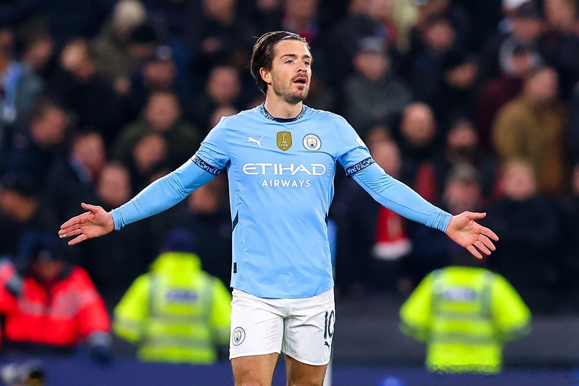 TalkSPORT：曼城希望任何租借格拉利什的俱乐部承担英格兰人全额薪水，他的周