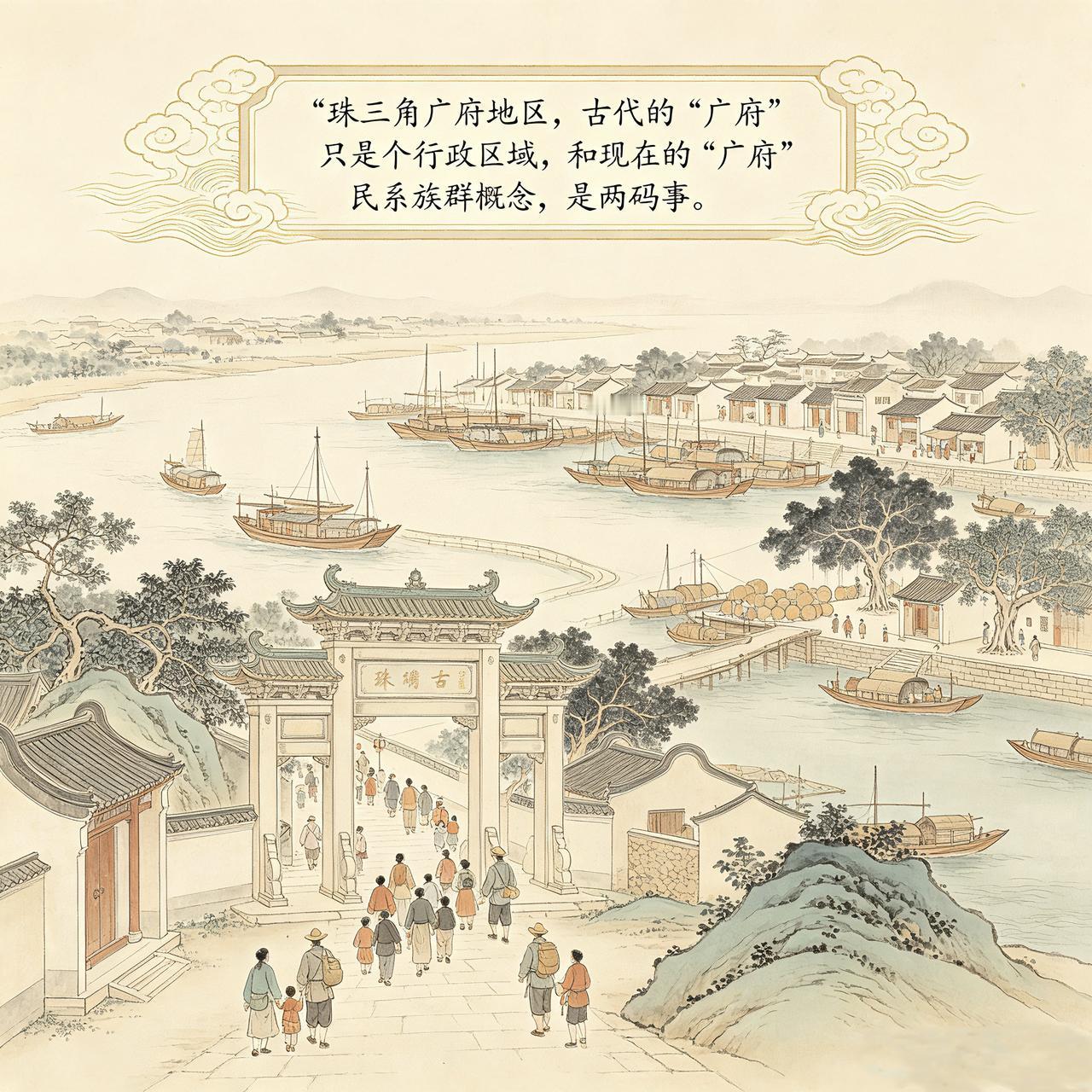 古代，广东珠三角地区，虽然有“广府-广州府”行政区域，但却一直没有“广府”的这种