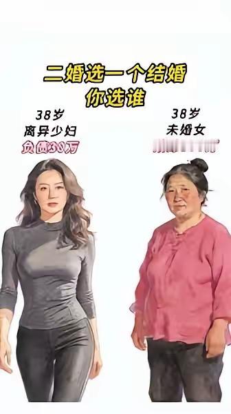 38岁离异少妇和38岁未婚女，你觉得哪个更优秀呢？
如果要说外貌，这个主要看个人