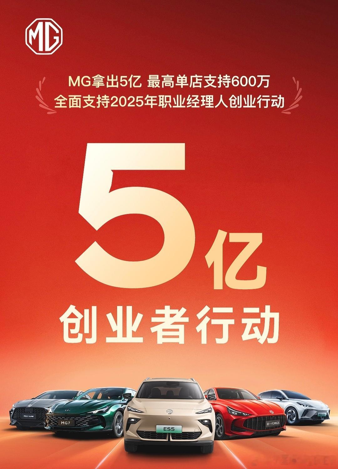 开年车企“红包”发不停，MG直接拿出了5亿...2025年职业经理人创业行动，资