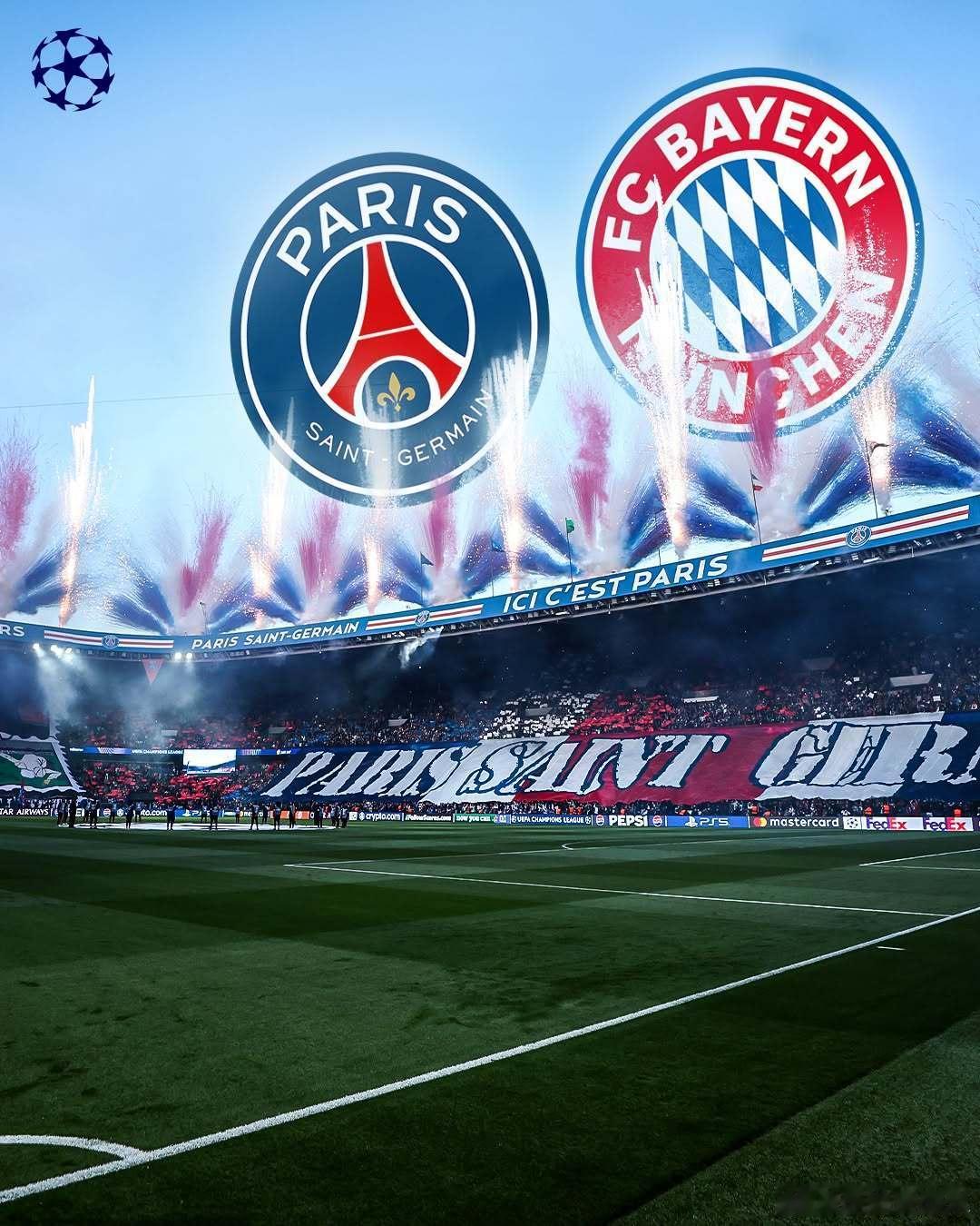 欧冠今晚两场重头戏，看好谁呢？巴黎圣日耳曼vs拜仁慕尼黑利物浦vs皇家马德里迷妹