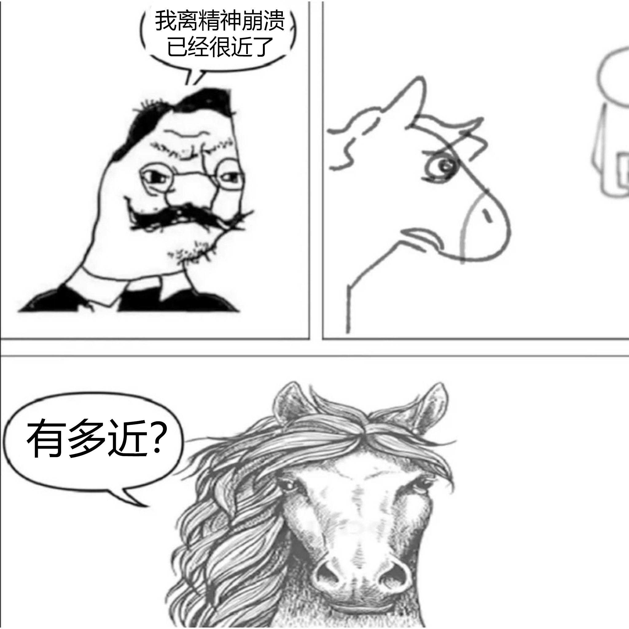 你在尼采打喷嚏时不小心说了句“bless you”，每个人都叹了口气，因为他们知