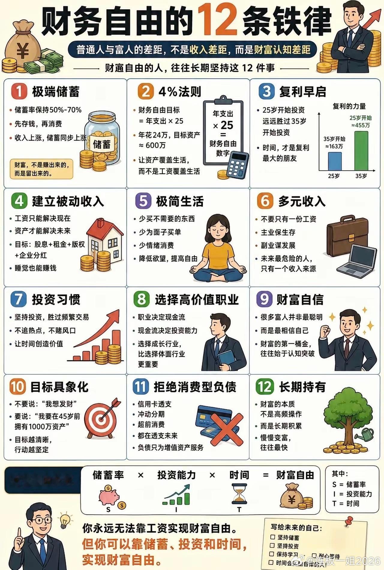 财富增长，好好坚持这12件事 