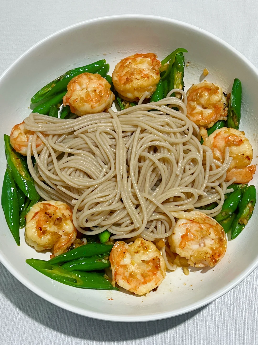 今天吃什么❓分享青椒爆虾拌面的做法🦐🍜