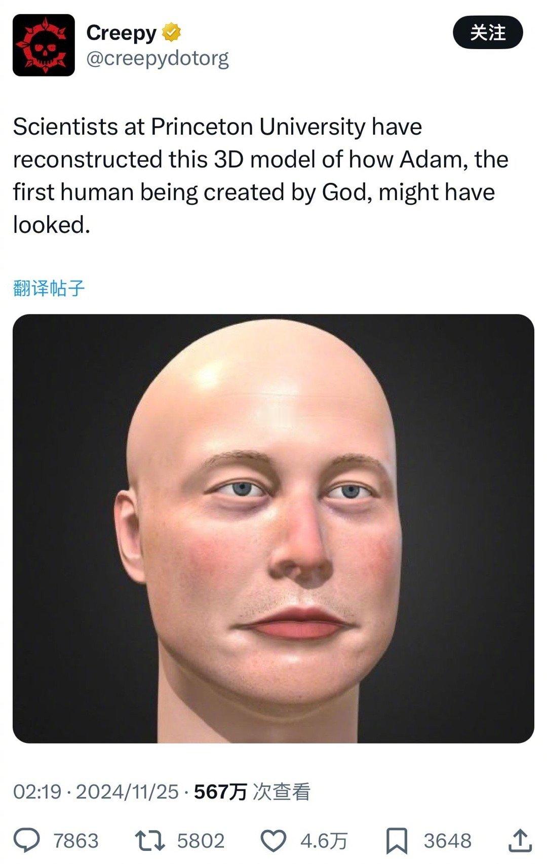 普林斯顿大学的研究团队近期利用先进技术重建了一幅3D模型，这个模型所呈现的，是由