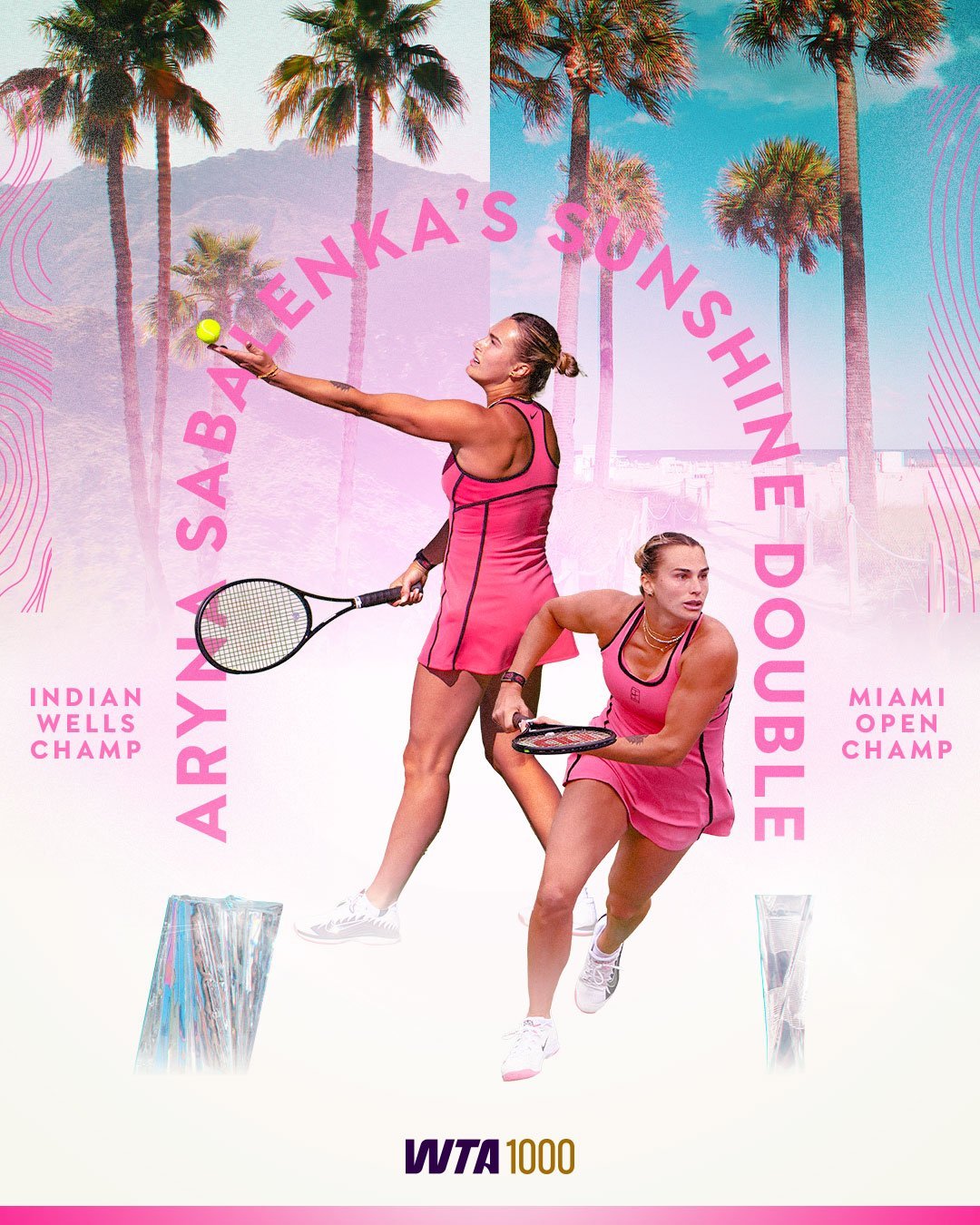 阳光双冠俱乐部迎来新成员萨巴伦卡成为历史上第五位在同一年包揽印第安维尔斯和迈阿密