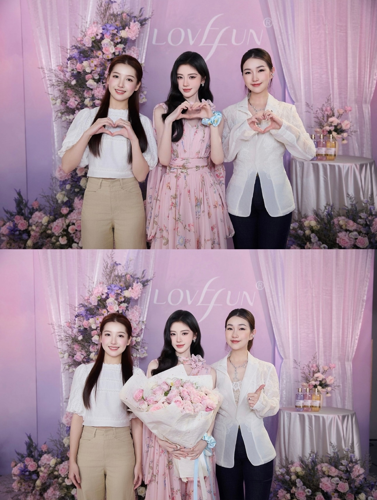 半夜捡到个合影拉芳全球品牌代言人鞠婧祎 ​​​