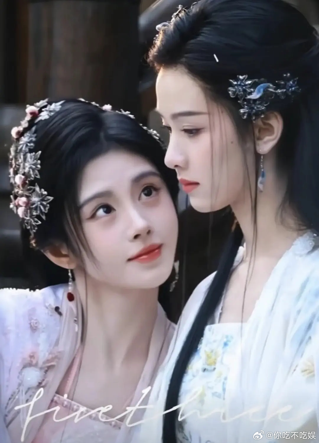 陈都灵和鞠婧祎相对比鞠婧祎是不是有点大众脸了 