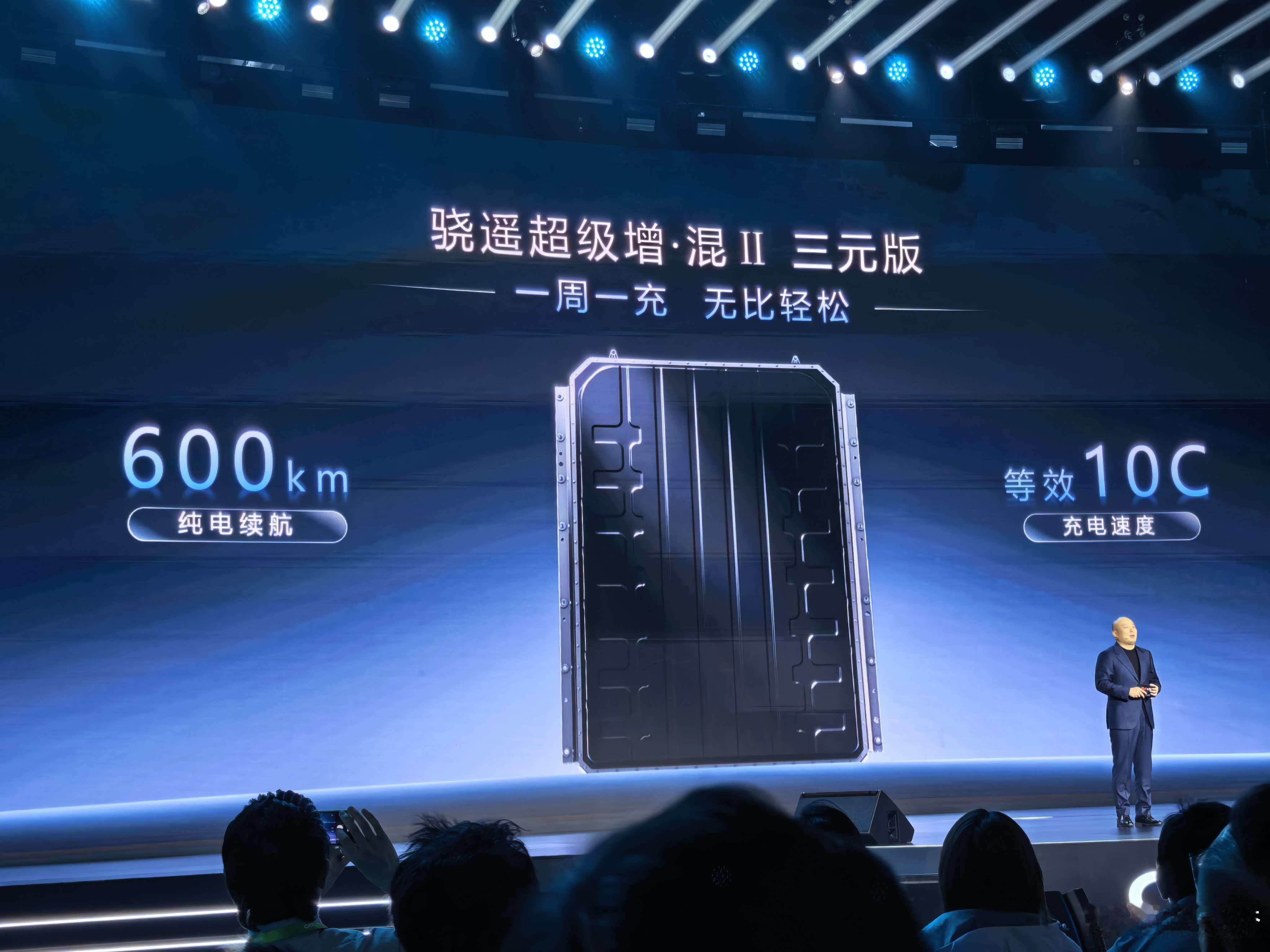 宁德时代今晚发布会另一个很感兴趣的就是增混电池了第二代骁遥超级增混电池的磷酸铁锂