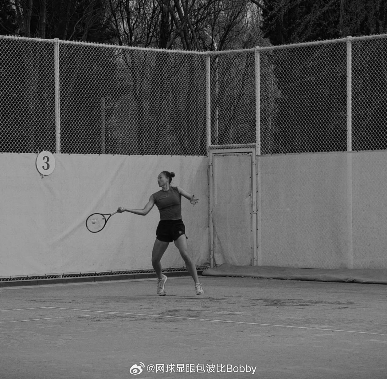 郑钦文更新ins动态，分享自己的红土训练郑钦文的郑在进行时为郑钦文加油wta