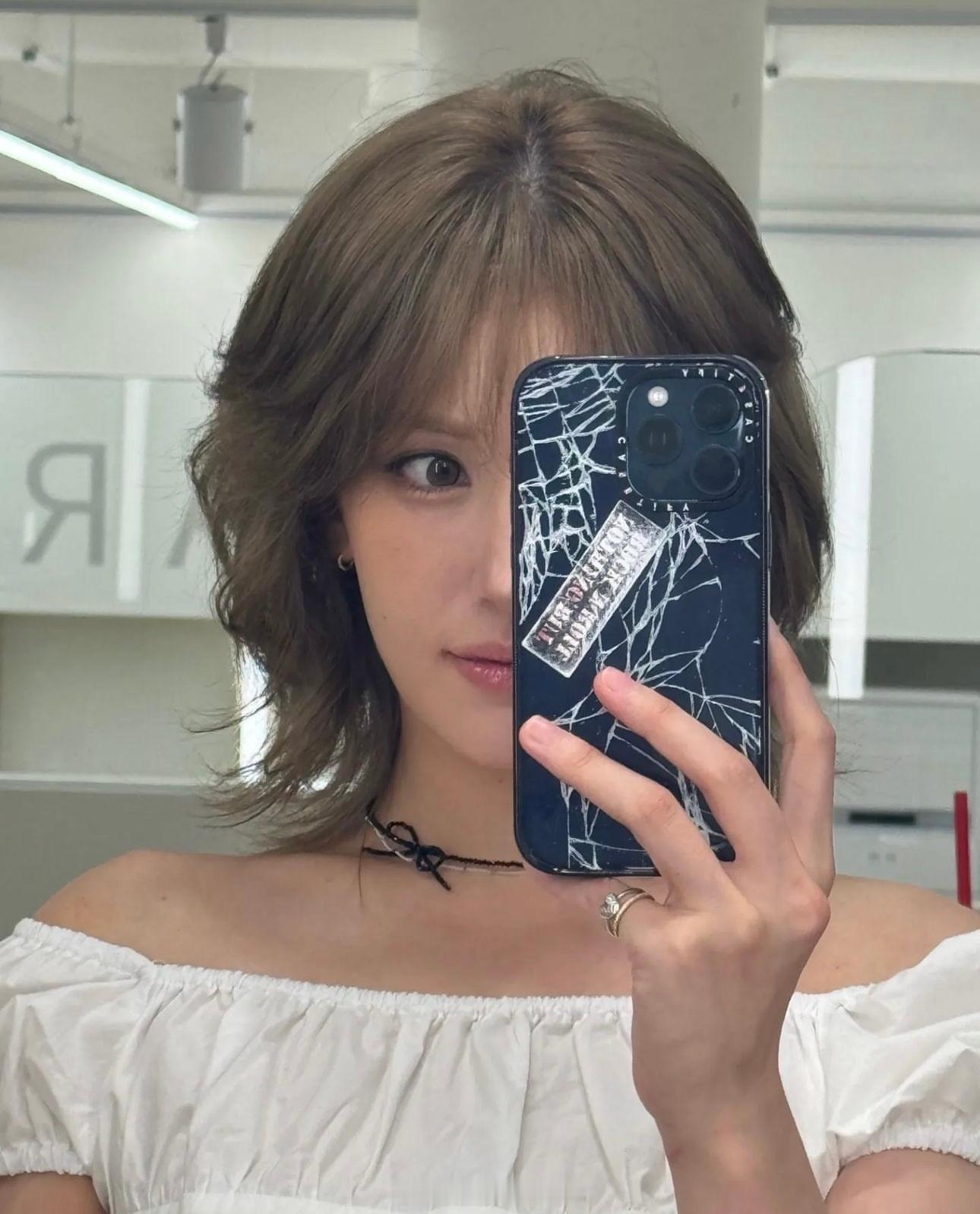 #somi# somi 换秋季发色啦 ​​​