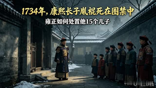 1734年，康熙长子胤禔死在圈禁中，雍正如何处置他15个儿子