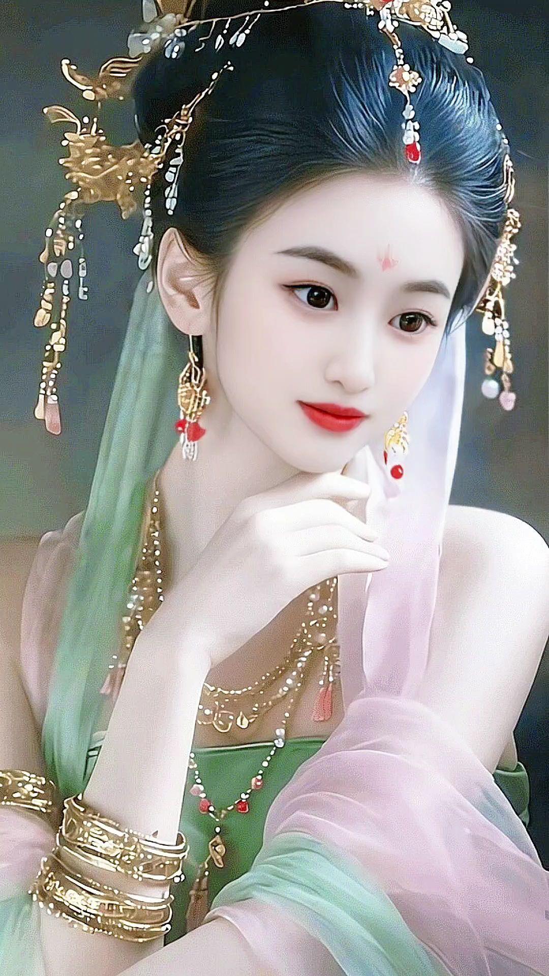 清纯甜美 国风古韵 古风美人 古装造型 妩媚女神风情万种