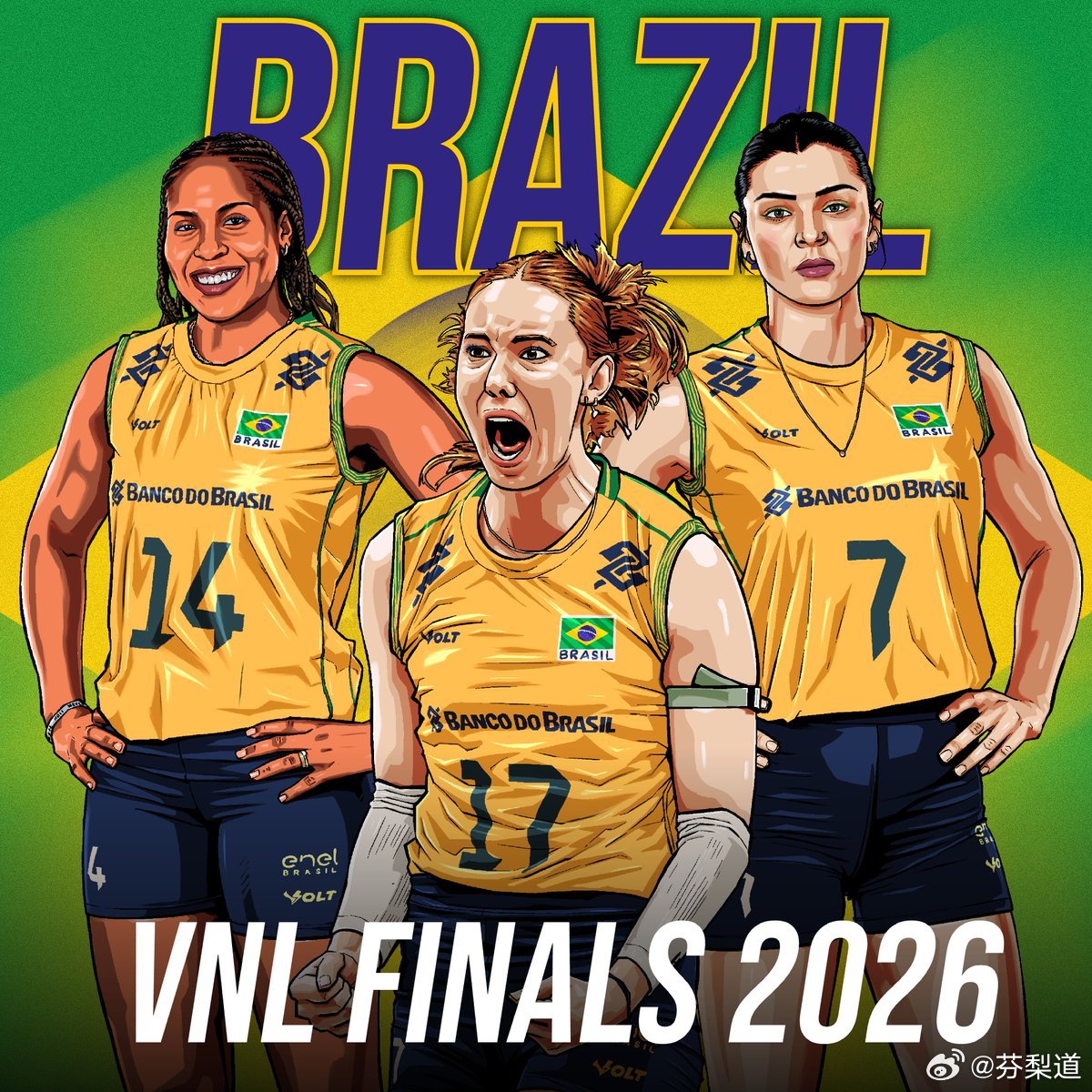 国际排坛动态巴西女排volleyball world开始对巴西女排下手了…… 追