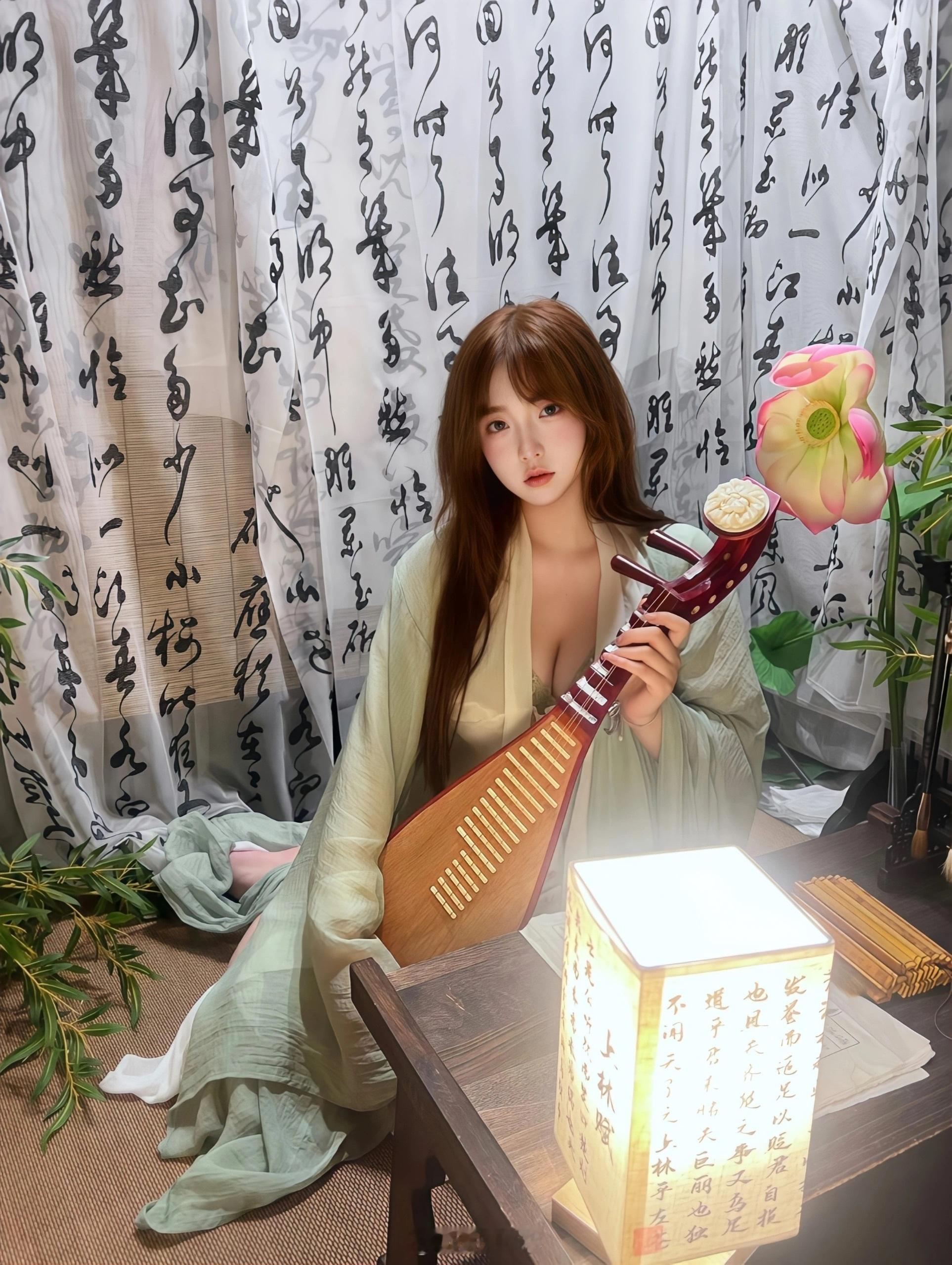 拍了一组纯欲古典风写真~  ​​​