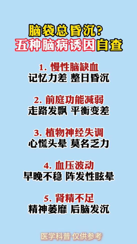 总觉得脑袋昏沉不清醒？可能和这 5 种情况有关