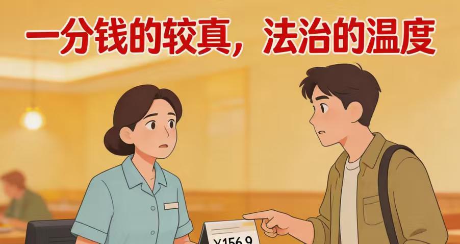 消费156.9元实收157元，餐馆因0.1元被立案：一毛钱的事，也是天大的事
如